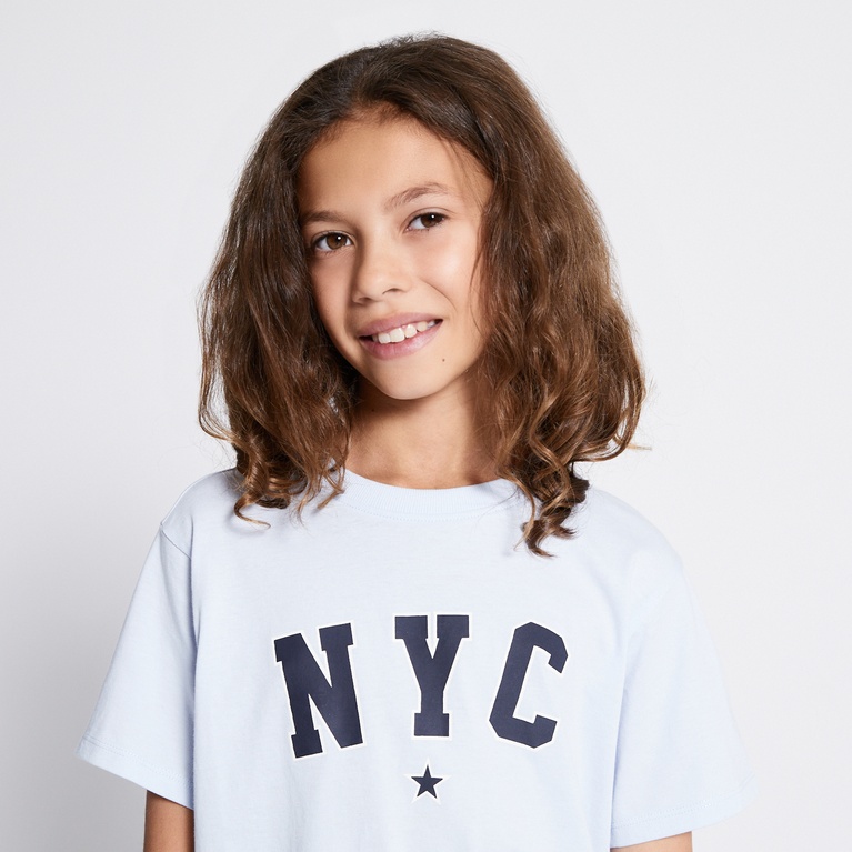 Printed tee "Dusty star" Blue 4